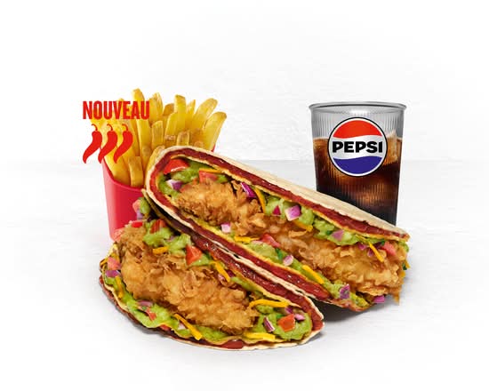MENU DOUBLE TACOS SPICY GUACAMOLE