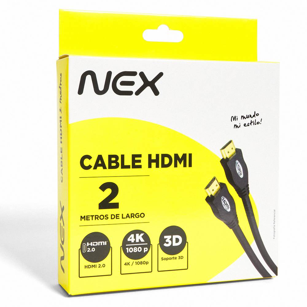 NEX · Cable hdmi 2.0 m