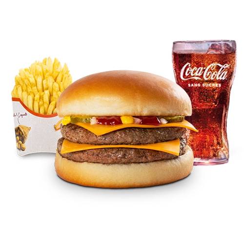 Menu double chesse