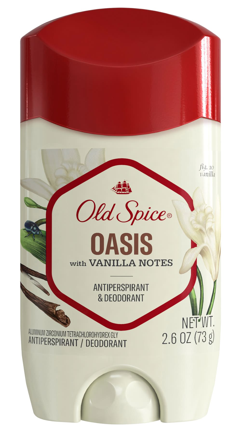 Old Spice Oasis Antiperspirant & Deodorant, Vanilla, Men (2.6 oz)