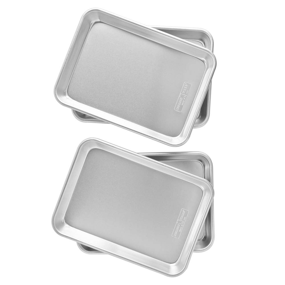 Nordic Ware Naturals Aluminum 1/6 Sheet Pan, 4-pack