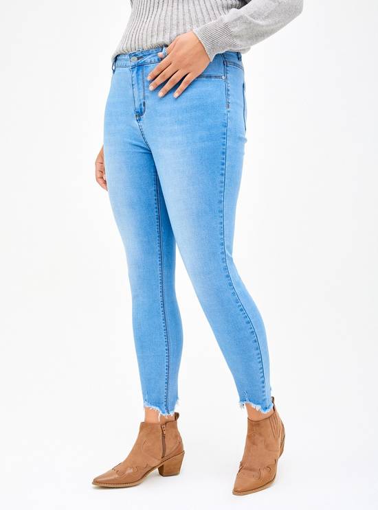 Cyan jeans skinny roturas color celeste. talla 42 Delivery