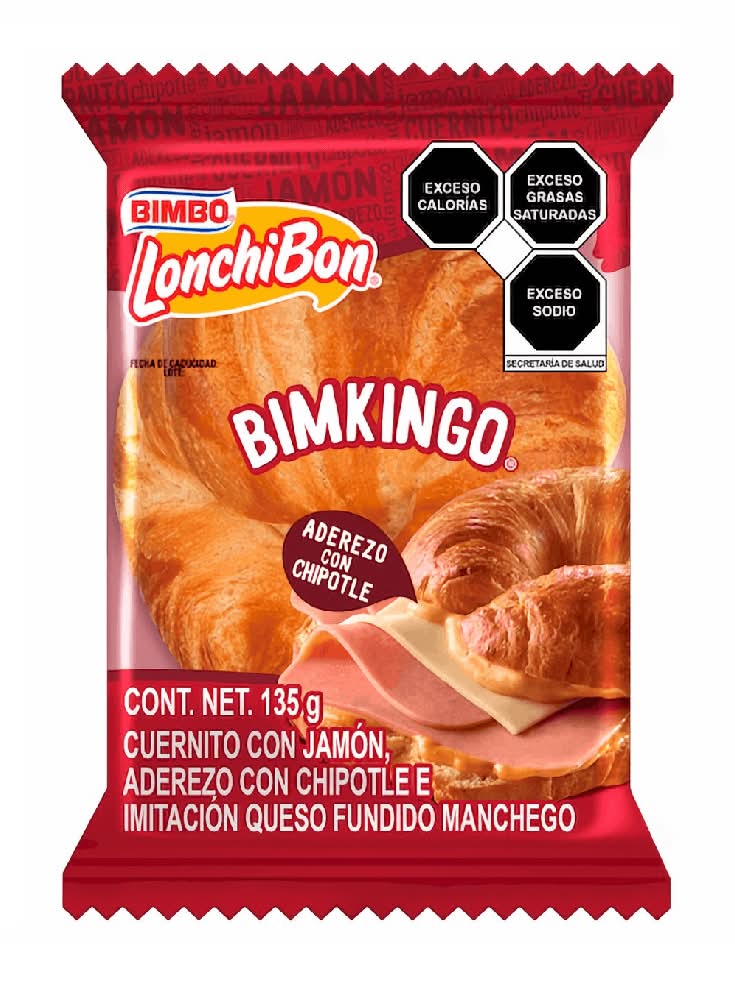Bimbo · Lonchibon bimkingo con jamón y queso (135 g)