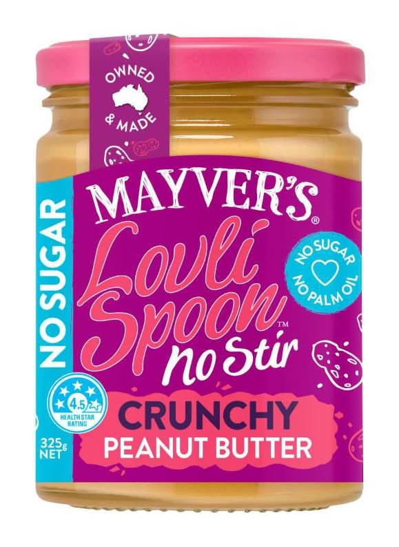 Mayver's Lovli Spoon Crunchy Peanut Butter (325g)