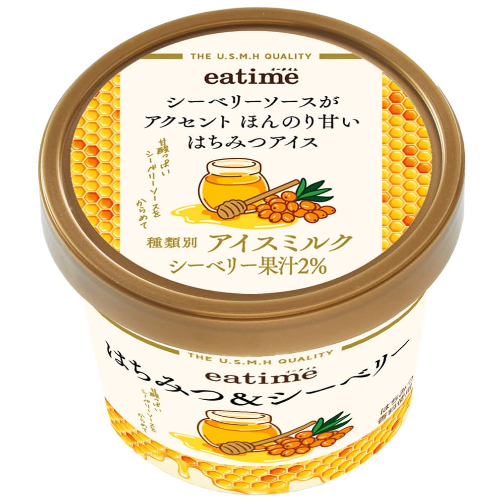 eatime　シーベリーソースがアクセント　ほんのり甘いはちみつアイス/122ml