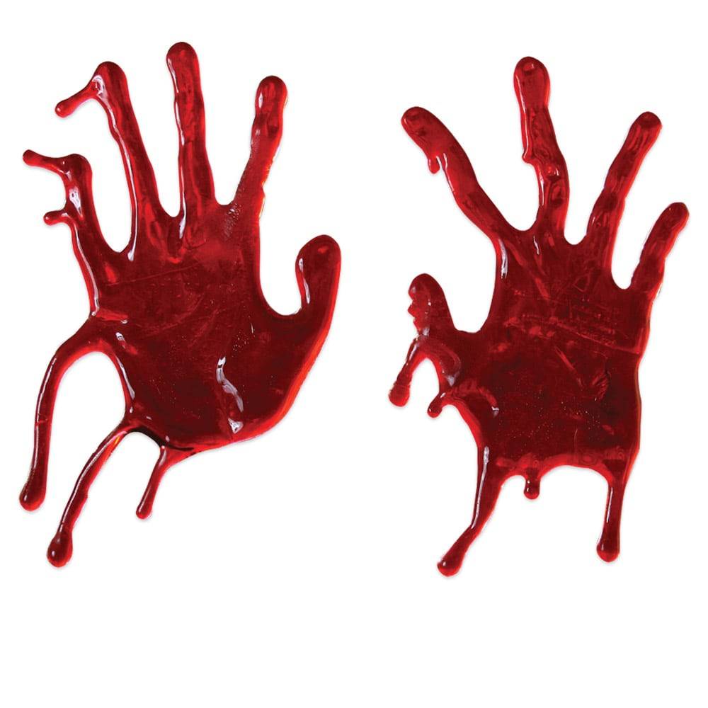 Fun World 13-in Bloody Hands Window Gel Cling | 8317HCSLW