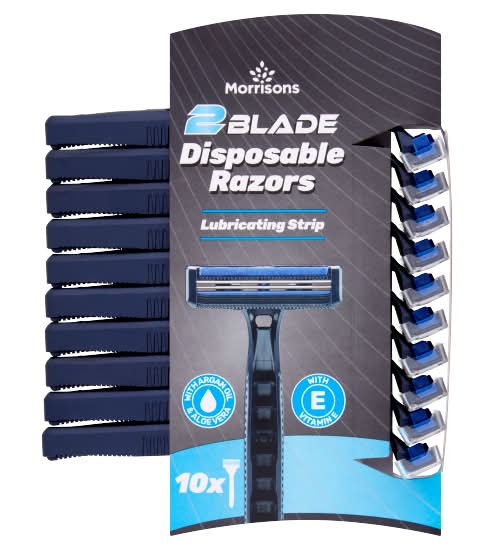 Morrisons Twin Blade Disposable Razors (10 pack)