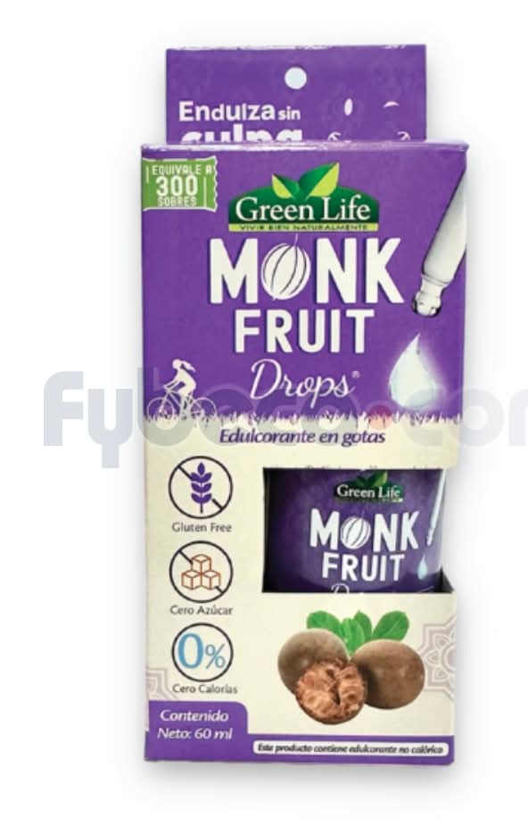 Edulcorante Monk Fruit Drops 60 Ml
