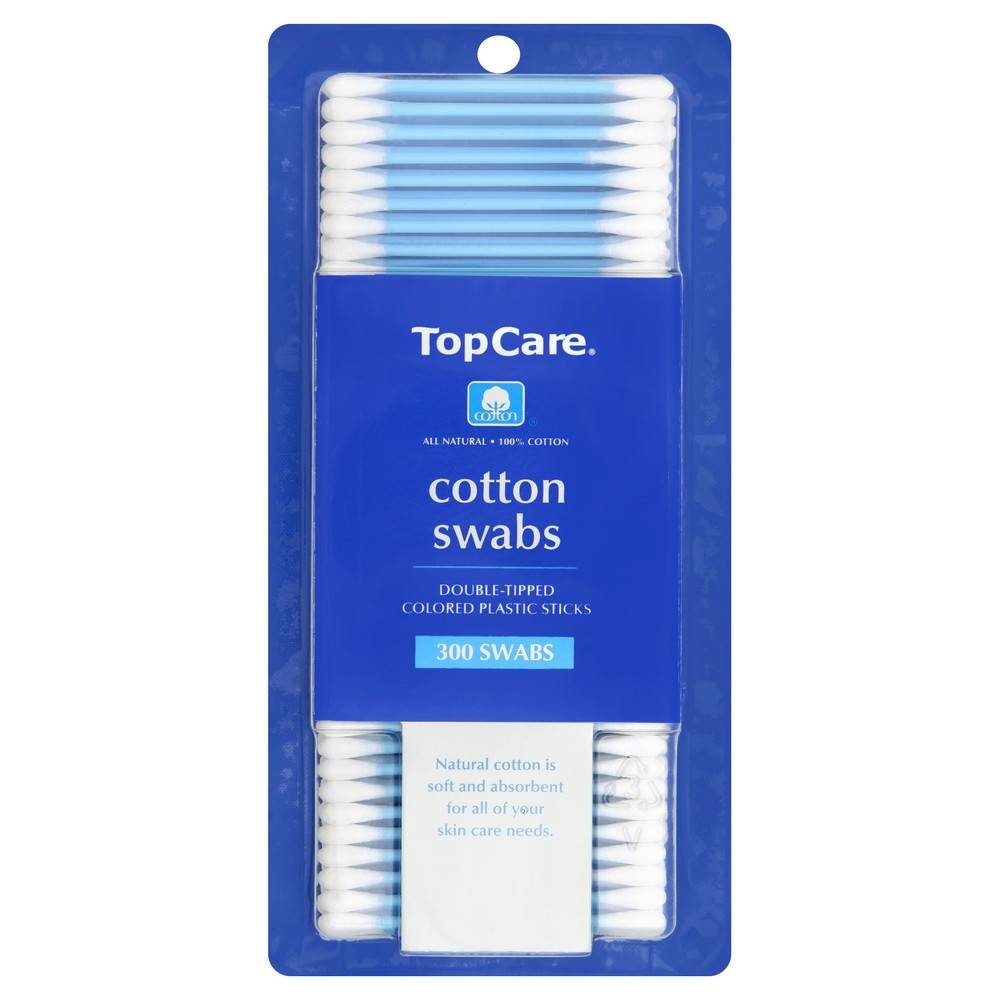 TopCare Cotton Swabs Double-Tipped (300 swabs)