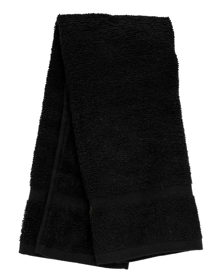 Home Collection Cotton Hand Towel, 16x25 in, Black