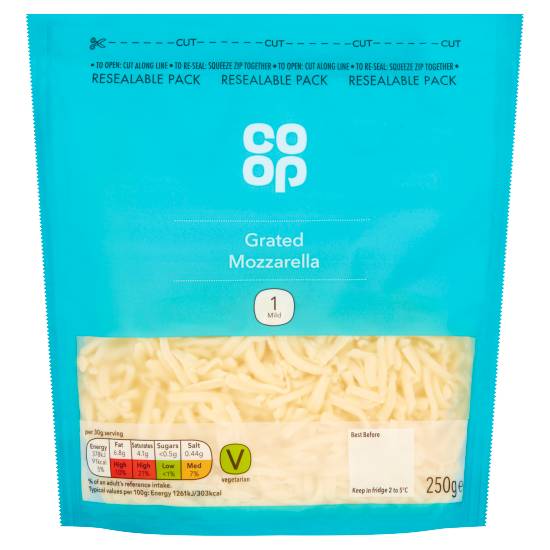 Co-op Grated Mozzarella (250g)