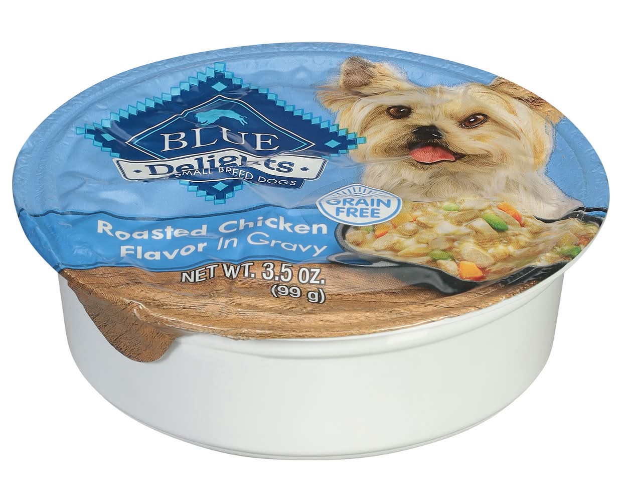 Blue Buffalo Delights Small Breed Dog Food in Gravy, Roasted Chicken (3.5 oz)