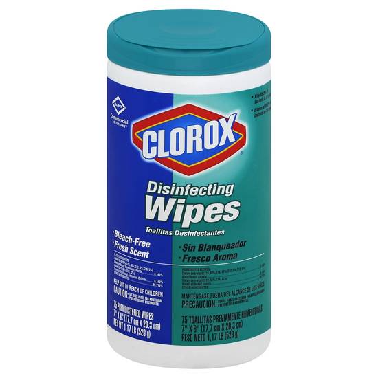 Clorox Bleach-Free Fresh Scent Disinfecting Wipes (75 ct)