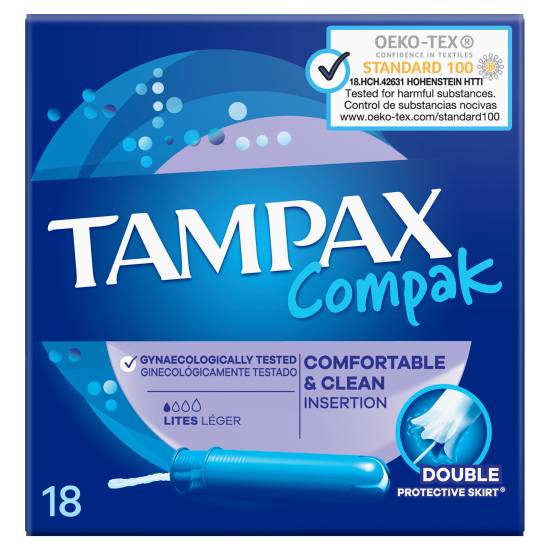 Tampax Compak Lites Tampons With Applicator