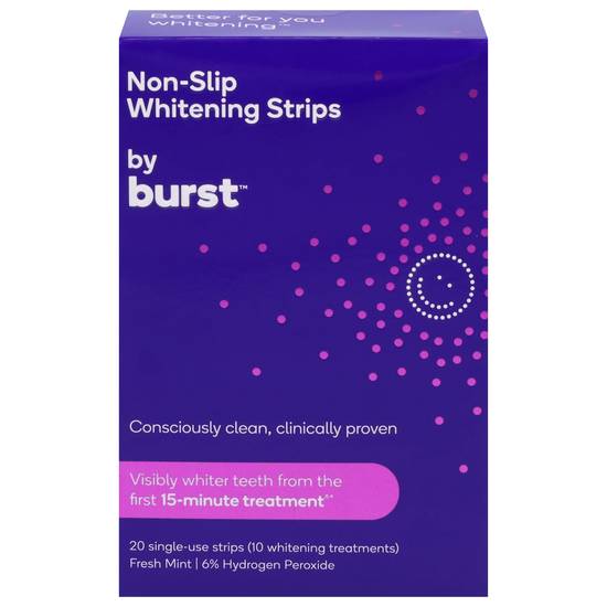 Burst Non-Slip Fresh Mint Whitening Strips