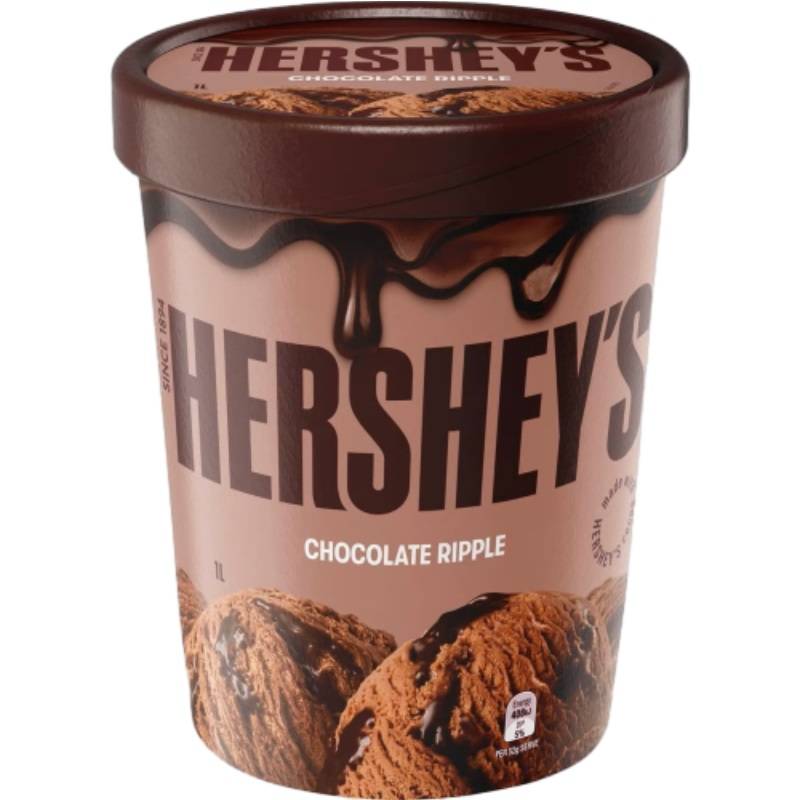 澳洲Hersheys 牛奶巧克力冰淇淋 <1L公升 x 1 x 1BOX盒> @15#9310161017429