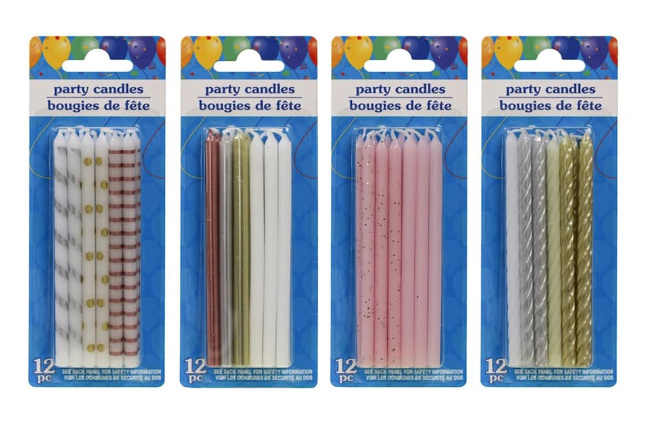 Long Birthday Candles (12 ct)