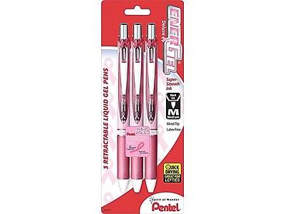 Pentel Assorted Barrel Colors Black Ink Liquid Gel Pens (3 ct)