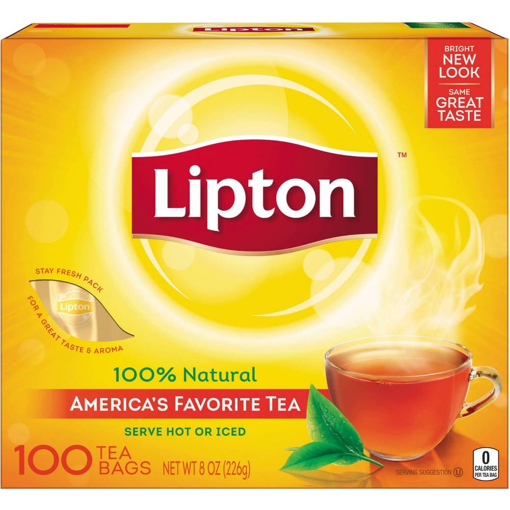 Lipton - Original Flavored Regular Tea Bags - 100 ct (10X10|10 Units per Case)
