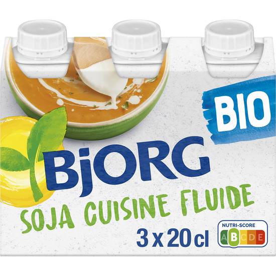 Bjorg - Soja cuisine bio (3 pièces, 200 ml)