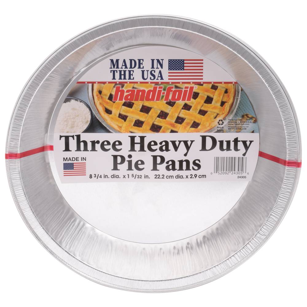 Handi-Foil Three Heavy Duty Pie Pans