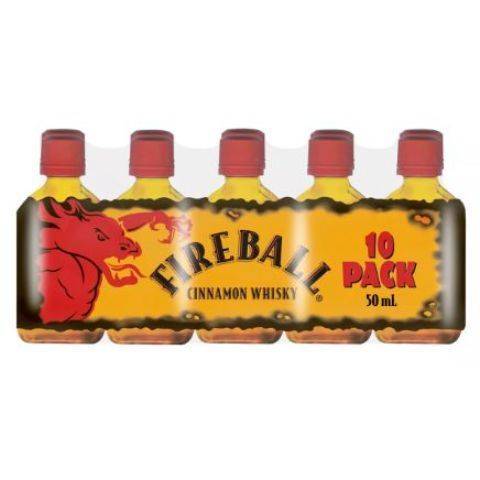 Fireball Malt Whiskey (10 pack, 50 ml) (cinnamon)