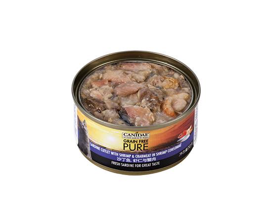 【Canidae】無穀貓罐清燉沙丁魚.蝦仁.蟹肉70g#20624484