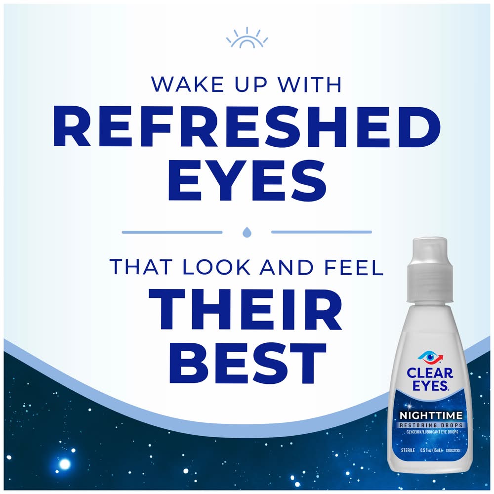 Hy-Vee - Clear Eyes Nighttime Restoring Relief Eyes Drops (0.5 fl oz) - Delivery in Under an Hour | Uber Eats Hy-Vee - Clear Eyes Nighttime Restoring Relief Eyes Drops (0.5 fl oz) - Delivery in Under an Hour | Uber Eats