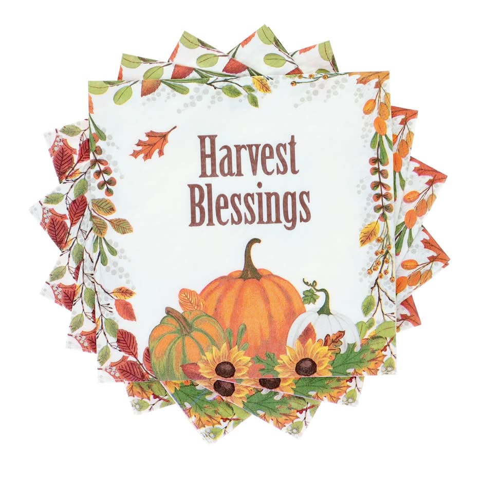 Harvest Plaid Lunch Napkins, 13x13 in (24 ct)