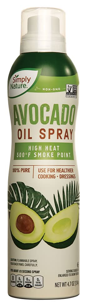 Simply Nature Non Gmo Oil Cooking Spray, Avocado (4.7 oz)