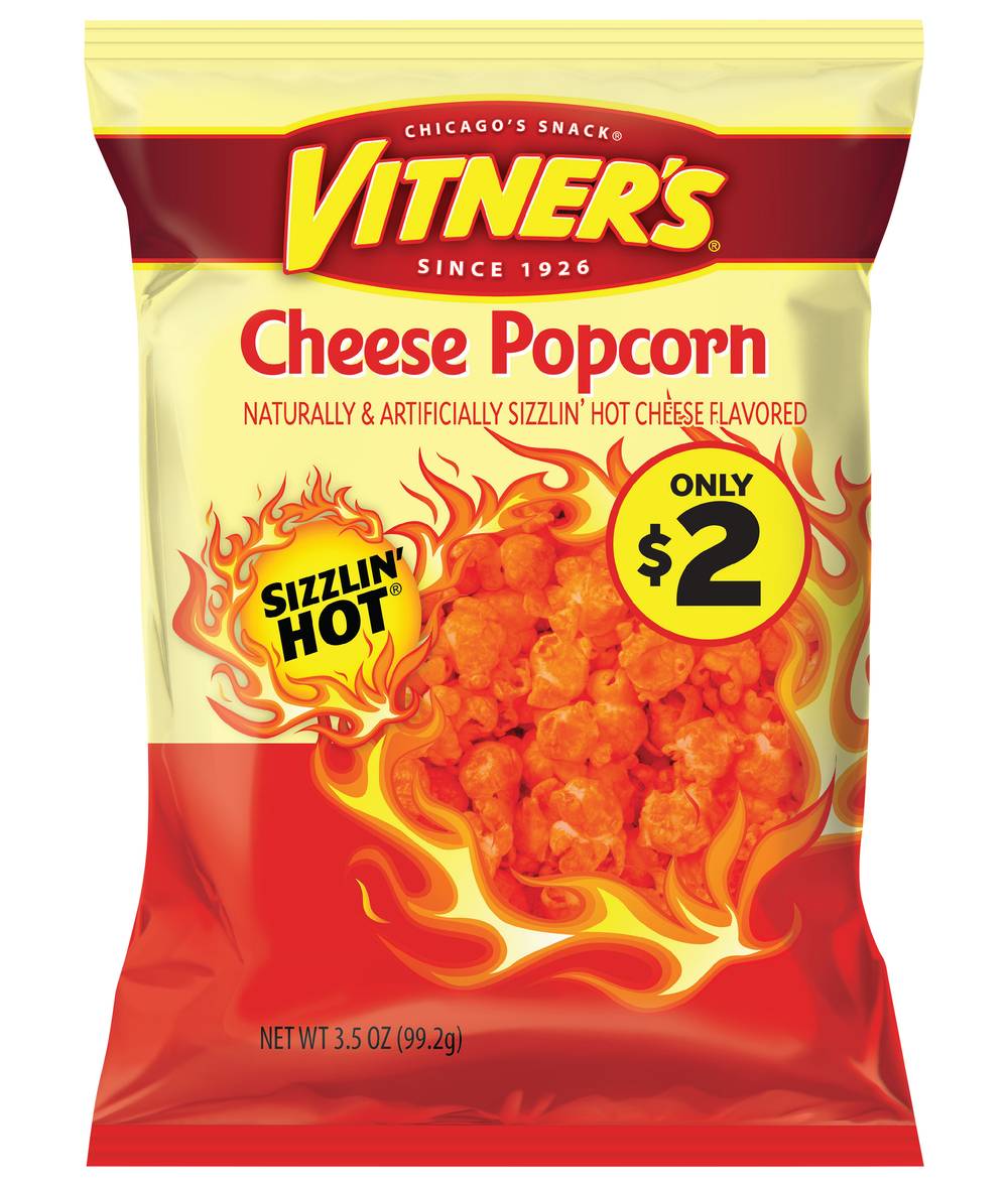 Vitner's Sizzlin' Hot Popcorn, Cheese (3.5 oz)