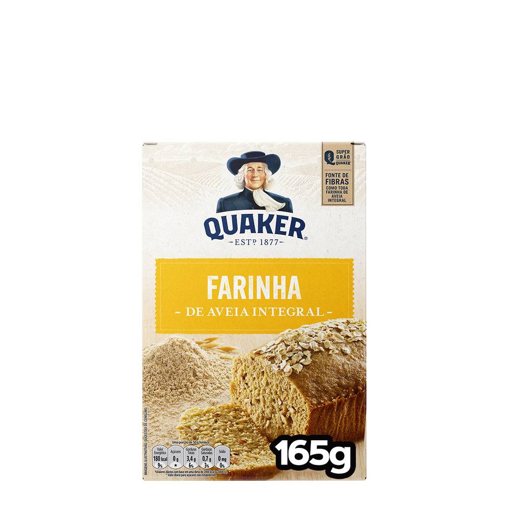 Quaker farinha de aveia integral (165 g)