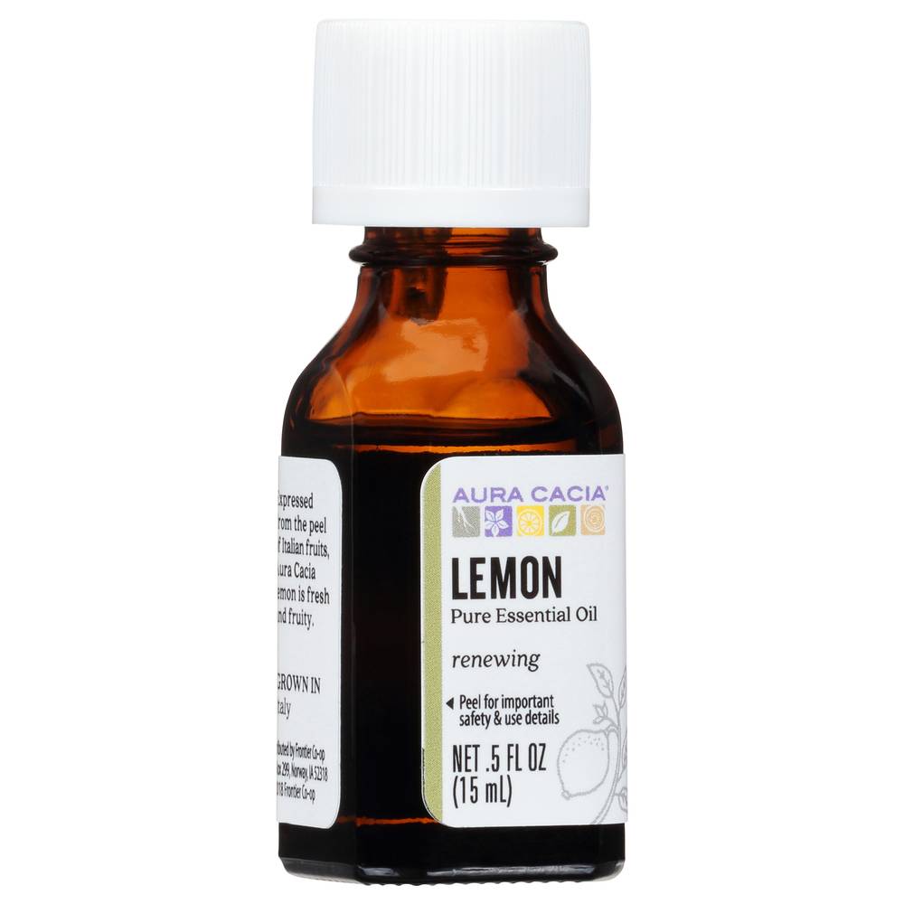 Aura Cacia Lemon Renewing Essential Oil (0.5 fl oz)