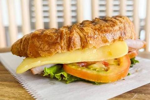 Croissant Club Sandwich