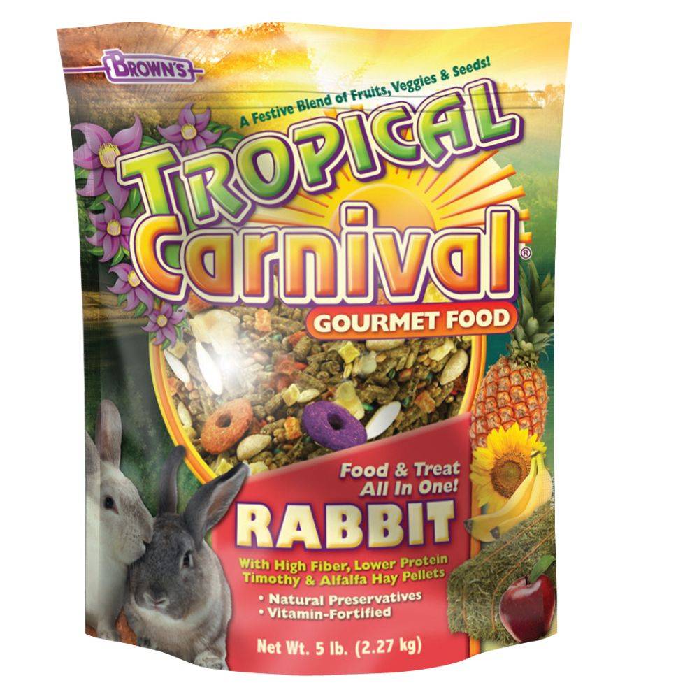 Brown's Tropical Carnival Gourmet Rabbit Food (5 lbs)