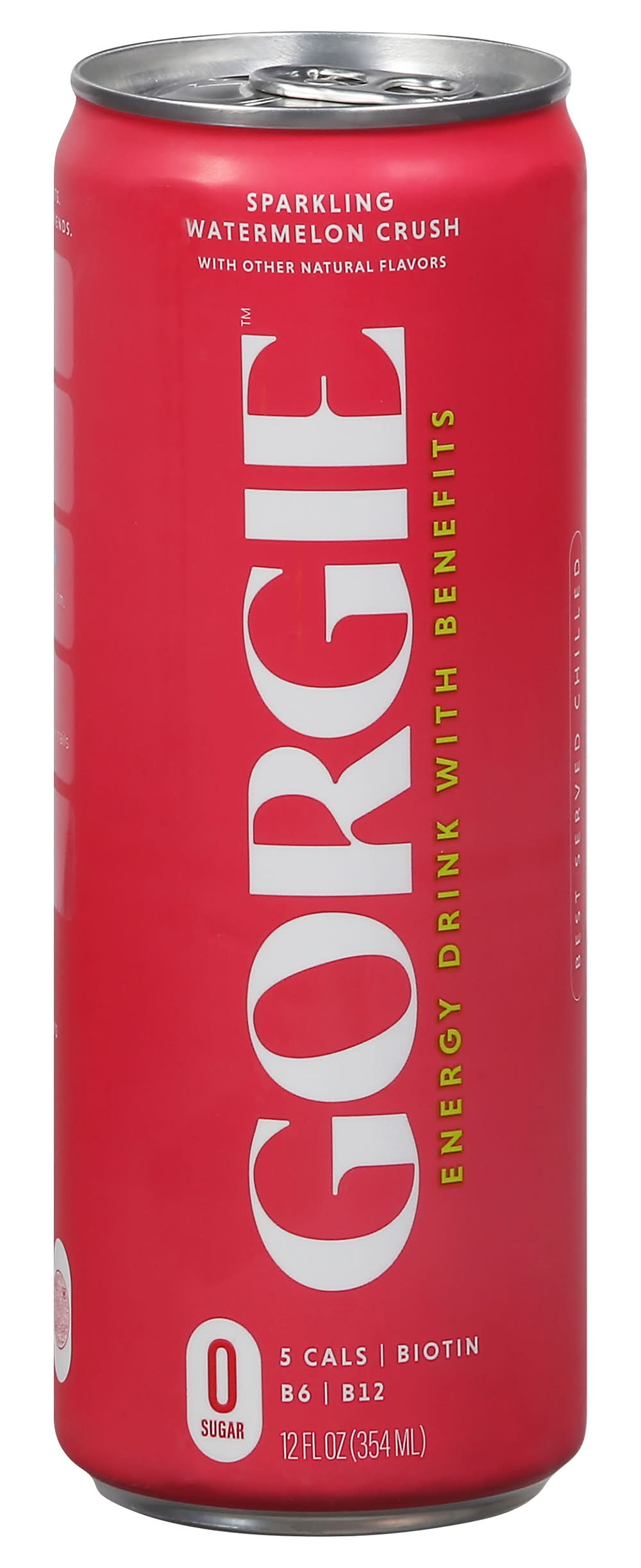 GORGIE Energy Drink, Sparkling Watermelon Crush (12 fl oz)
