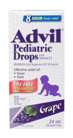 Advil Grape Pediatric Drops Dye Free For Infants (24 ml)