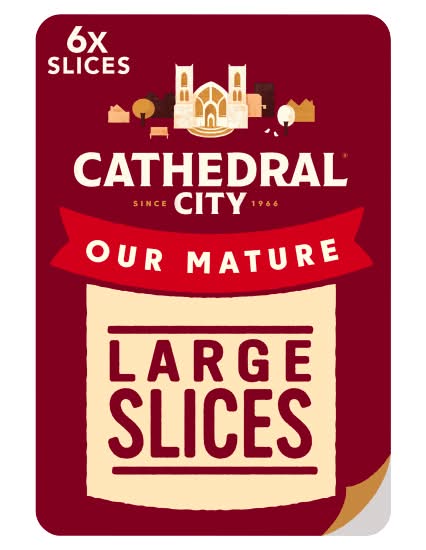 Cathedral City Sandwich Slices Mature Cheddar (150g)