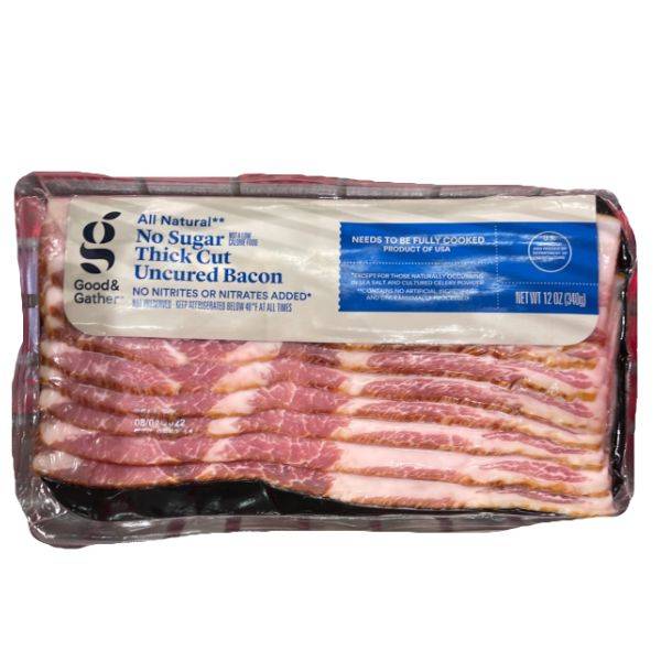 Good & Gather Uncured No Sugar Thick Cut Bacon (12 oz)