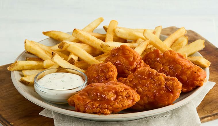 Boneless Wings & Fries