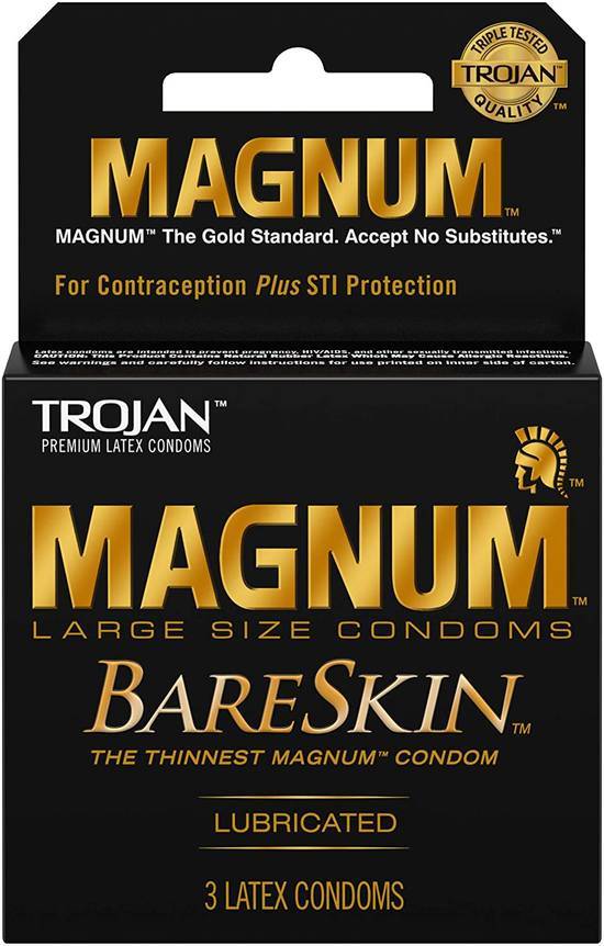 Trojan Magnum Bareskin 3 Count