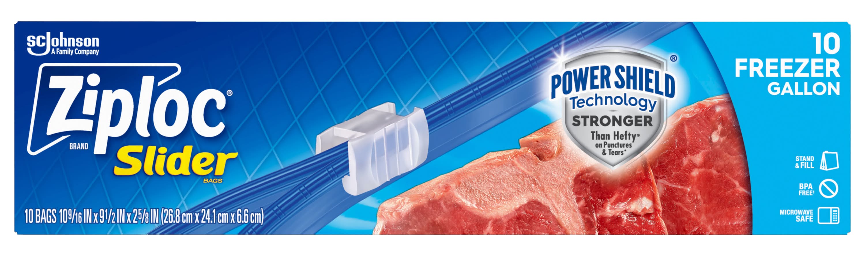 Ziploc Freezer Gallon Slider Bags