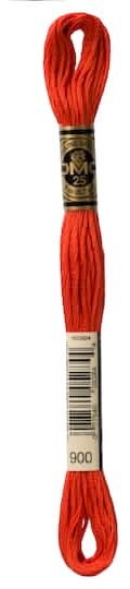 Dmc 117 6 Strand Cotton Embroidery Floss, Red