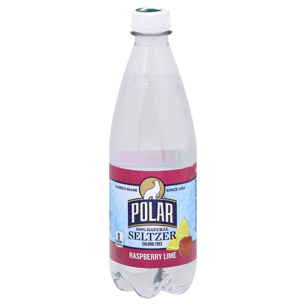 Polar 100% Natural Seltzer (20 fl oz) (raspberry-lime)