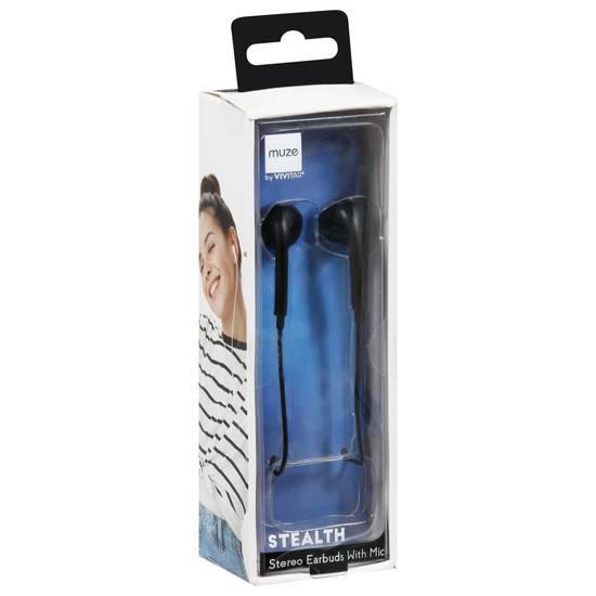 Muze Stereo Earbuds With Mic