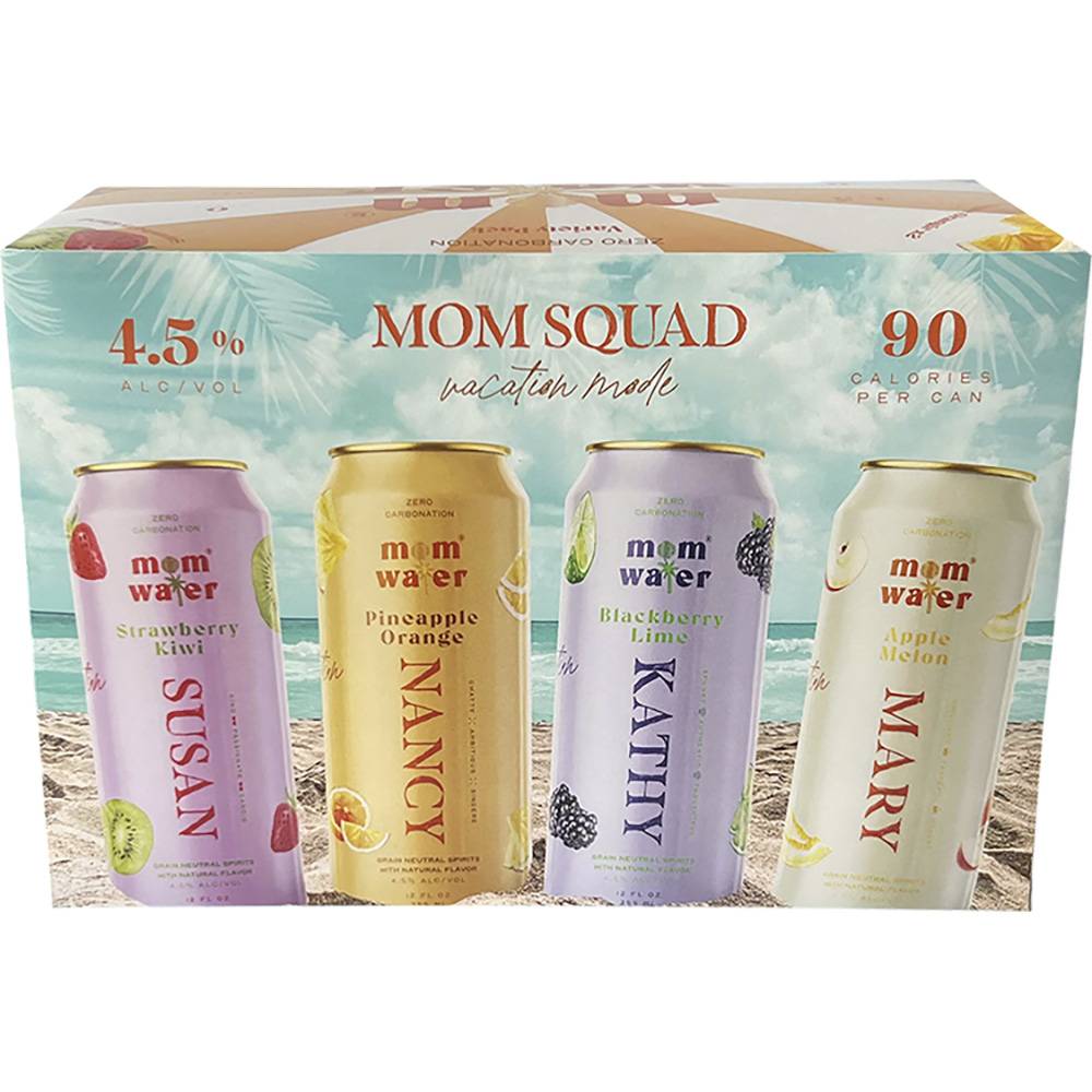 Mom Water Mom Squad Vacation Mode Liquor (8 pack, 12 fl oz)