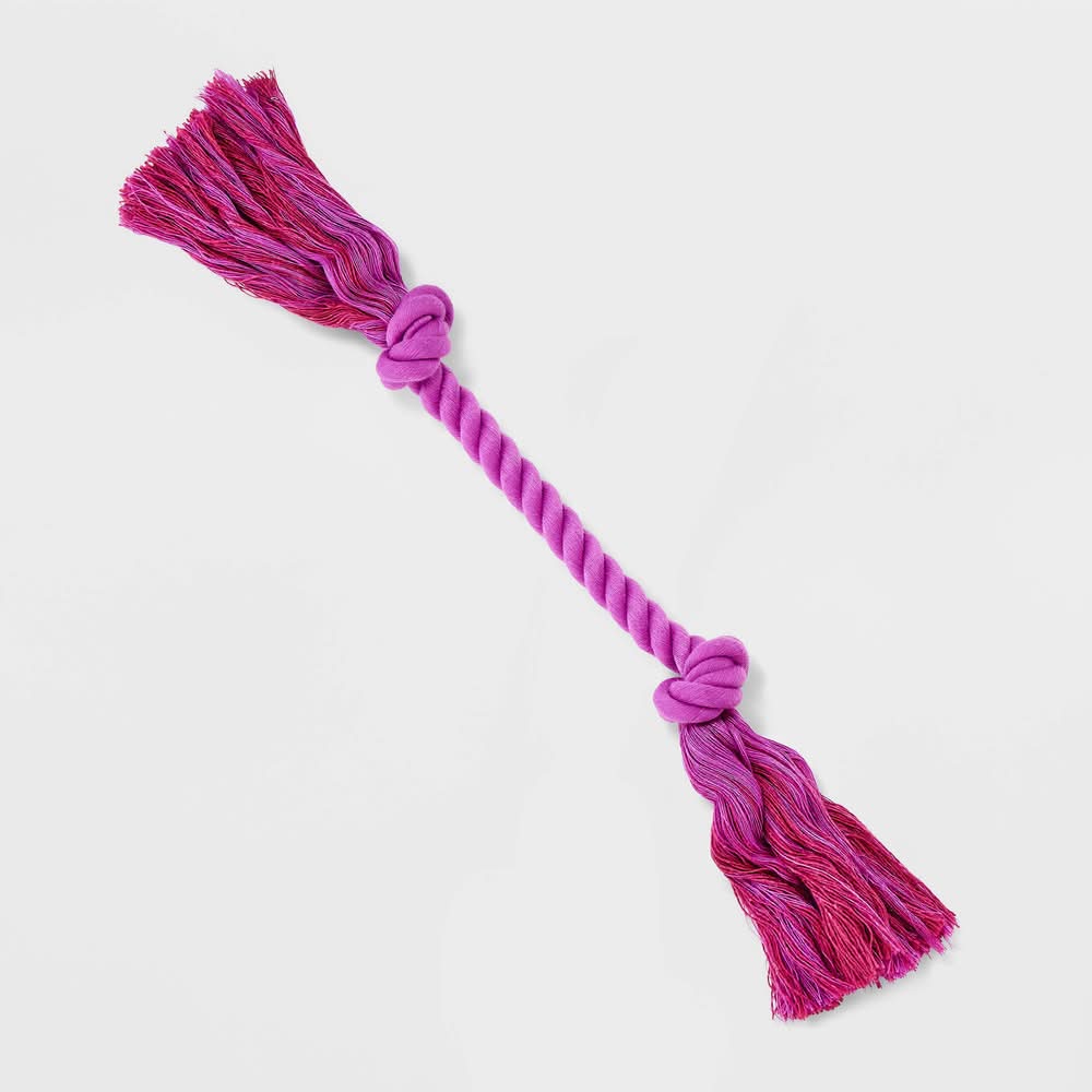 Boots & Barkley Mini Rope Dog Toy, 10 in, Purple
