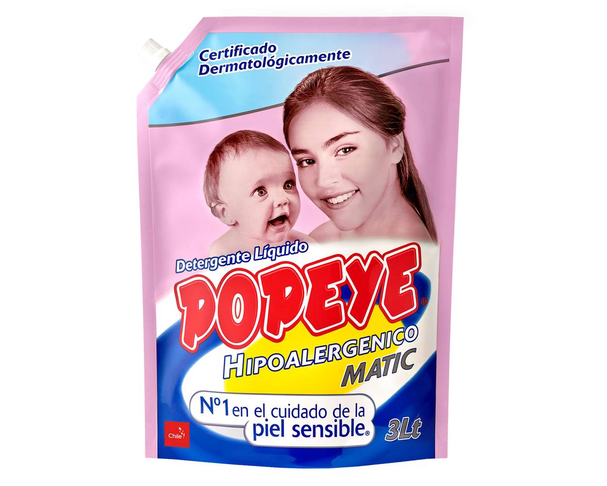 Popeye detergente líquido hipoalergénico bebé