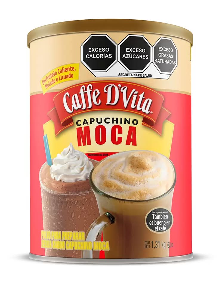 Caffe D'Vita · Mezcla para bebida cappuccino, capuchino moka (1,84 kg)
