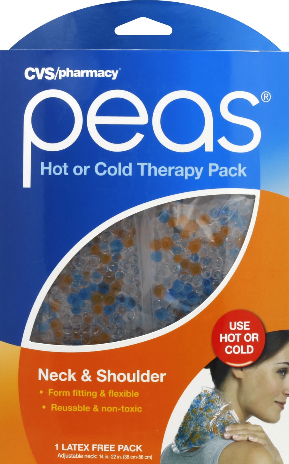 CVS Pharmacy Peas Neck & Shoulder Hot or Cold Therapy pack